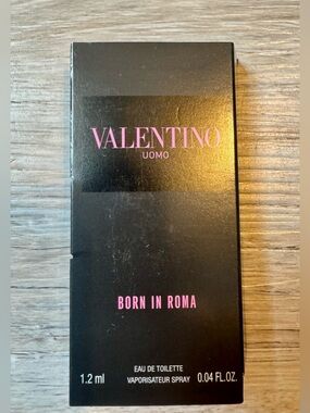 Valentino Uomo Born In Roma Eau De Toilette 1.2ml. 0.04 oz. Man’s Sample Spray